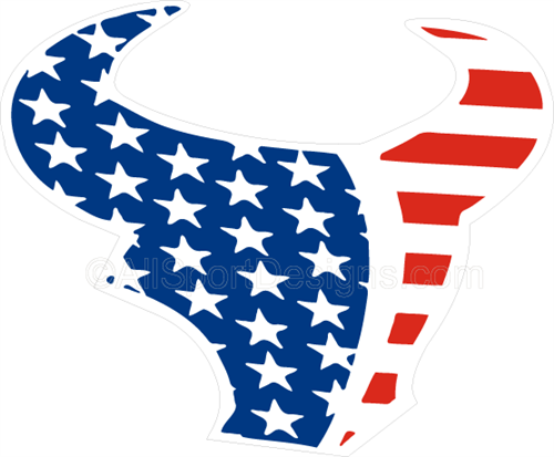 RBI BULL HEAD Front Helmet Decals Stickers 2.5"