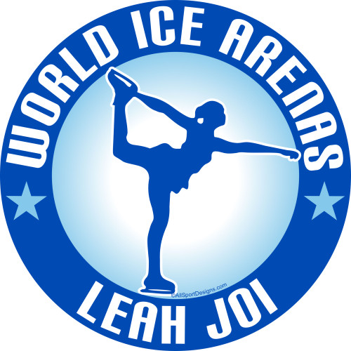Ice Figure Skating Car Decals Magnets Yard Signs