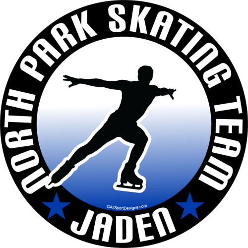 Ice Skating Male Car Decals Magnets Yard Signs