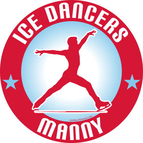 Ice skating male car decals, car magnets, locker magnets, yard signs