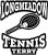 tennis window sticker decal cling magnet wall decal