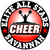 cheerleading stickers decals clings & magnets