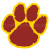 Paw print helmet reward stickers decals