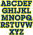LETTER Helmet Decals