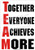 TEAM Together Slogan sport decals magnets