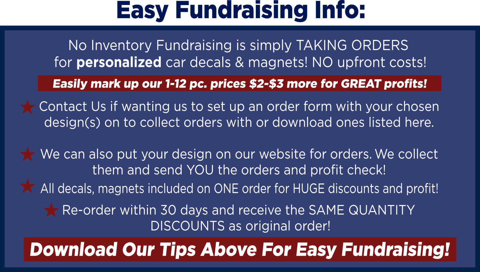 fundraising website info