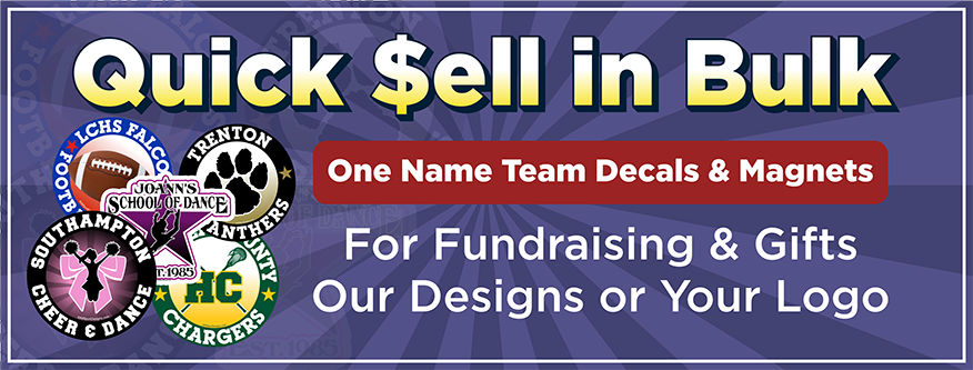 Order Our Bulk Non-Personalized Decals & Car or Locker Magnets