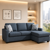 Ledron Fabric Reversible Sectional