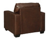 Logan Genuine Leather Chair Brown