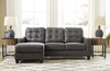 Luna Reversible Sectional Queen Sofa Bed Grey