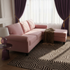 Sonic Fabric Reversible Sectional