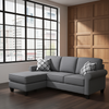 Sonic Fabric Reversible Queen Sectional Sofa Bed