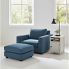 Oneil Fabric Chair with Ottoman Large