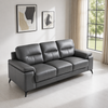 Salma Genuine Leather Sofa Grey