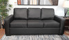 Nordel Genuine Leather Sofa Black