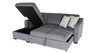 Allen Fabric  LHF Sofa Bed Sectional with Storage 
