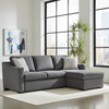 Allen Fabric RHF Sofa Bed Sectional with Storage Charcoal Allen Fabric RHF Sofa Bed Sectional with Storage Charcoal