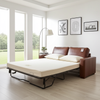 Nordel Genuine Leather  Queen Sofa Bed Saddle