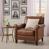 Linden Genuine Leather Chair Nutmeg