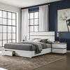 ALICE Storage Queen Bed Frame White