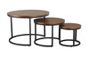 Modern Match Nesting Tables Walnut