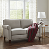 Linden Genuine Leather Loveseat Stone
