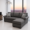 Flash Fabric Reversible Sectional Queen Sofa Bed