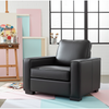 Nordel Genuine Leather Chair Black