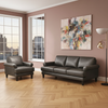 Dawn Genuine Leather Sofa Grey