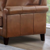 Linden Genuine Leather Loveseat Nutmeg