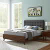 Wally Queen Bed Frame Walnut