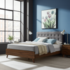 Wally Queen Bed Frame Walnut