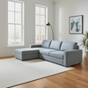 Charly Fabric LHF Sofa Bed Sectional with Storage