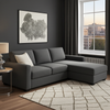 Charly Fabric RHF Sofa Bed Sectional with Storage