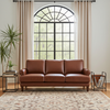 Dawn Genuine Leather Sofa Brown