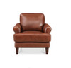 Dawn Genuine Leather Chair Brown