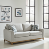 Brentwood Fabric Sofa Silver