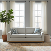 Brentwood Fabric Sofa Silver