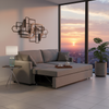 Centra Fabric Sofa Bed Grey
