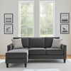 Bellevue Fabric Reversible Sectional Queen Sofa Bed