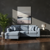Lisa Fabric LHF Sectional - Destiny Mist