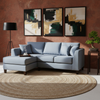 Lisa Fabric LHF Sectional - Destiny Mist