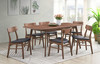 Rome 7 Piece Dining Set Walnut