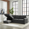 Charly Fabric LHF Condo Sectional with Storage