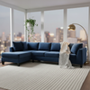 Lisa Fabric LHF Sofa Sectional