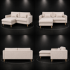 Saint Fabric LHF Condo Sectional