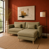 Saint Fabric RHF Condo Sectional