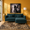 Saint Fabric RHF Condo Sectional