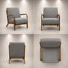 Larry Accent Chair Grey