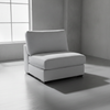 Benny Modular Armless Chair Ash